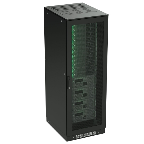 Разобранный напольный 19" IT-CQE 42U 800х2000х1200, двери перфорированная + перфорированная, RAL9005