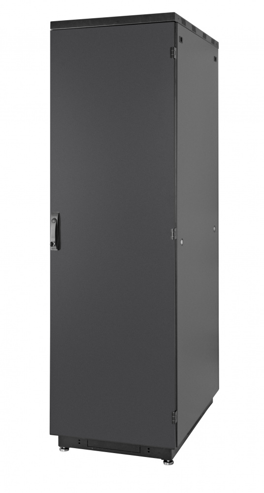 Шкаф Racknet S3000 22U 600 × 800, передняя дверь металлическая одностворчатая, задняя дверь металлическая одностворчатая, черны